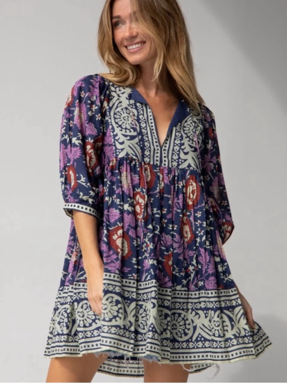 Natural Life Abbie Tunic Mini Dress Small